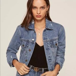 Reformation Denim Jacket, sz XS, “Saltan” color